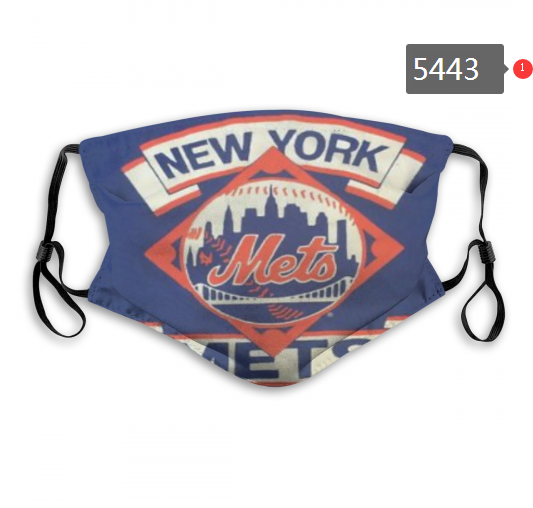 2020 MLB New York Mets #4 Dust mask with filter->mlb dust mask->Sports Accessory